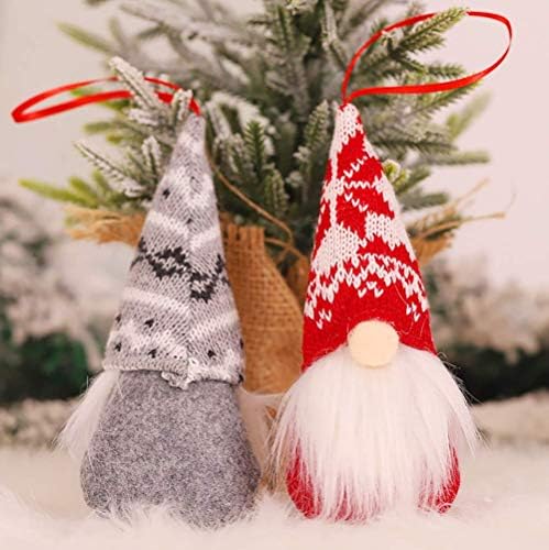 Lightmate 4 embalagem árvore de Natal Gnomos pendurados Ornamentos, pendurados à mão pendurada sueco tomte elfo escandinavo