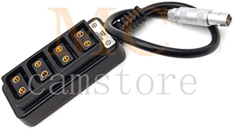 McCamstore 0s 4pin a 4 porta D-TAP Power Splitter Hub, divisor do adaptador de cubo P-TAP feminino para energia fotográfica