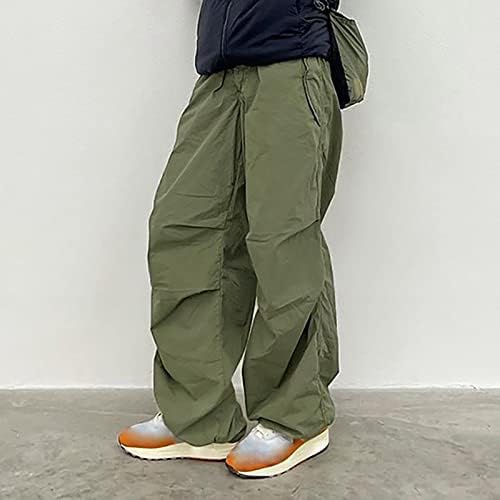 Calça de carga folgada feminina de verão casual no verão de cintura alta calças de pára -quedas folgadas de pára -quedas vintage