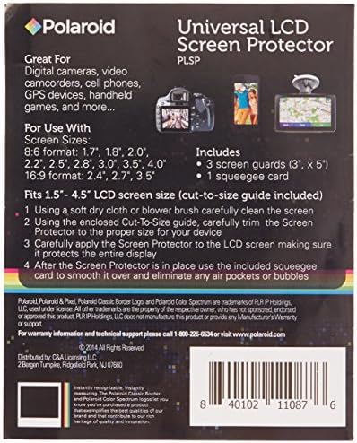 Protetor de tela Polaroid Universal LCD - a maneira mais fácil de proteger sua tela