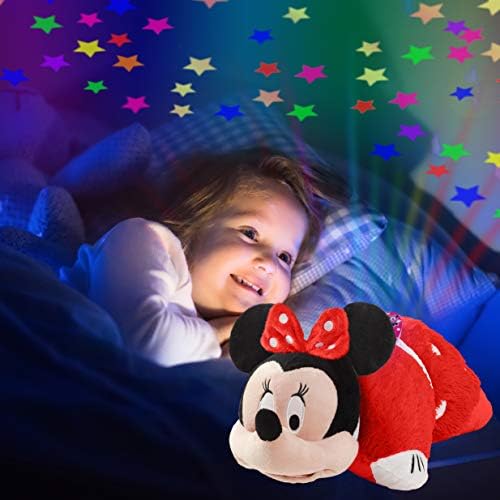 Travesseiro animais de estimação Disney Rockin The Dots Minnie Mouse SleepTime Lites - Retro Minnie Mouse Plush Night