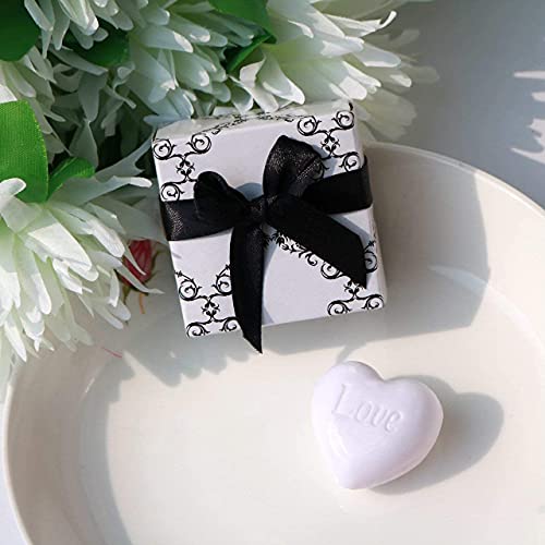 Aixiang® 24 Pack Heart Soap Favors para hóspedes, favores de festa de casamento para convidados, sabão de chá de bebê favores, favores