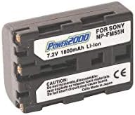 Power2000 NP-FM55H 7.2V 1800mAh Bateria de íon de lítio recarregável para câmera Sony