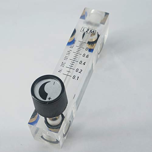 Sorekarain 0,1-1L/min LZM-6T N2 Rotâmetro do medidor de nitrogênio com válvula Push em tubo de 6 mm