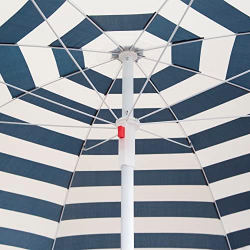 Stansport 615-45 Mesa de piquenique e combinação de guarda-chuva, marrom marrom