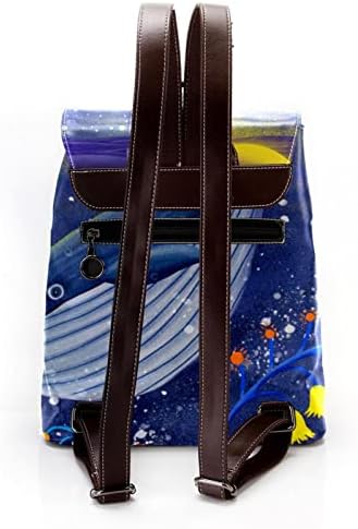 VBFOFBV UNISSISEX Adult Backpack com para o trabalho de viagem, Cartoon Ocean Night Whale