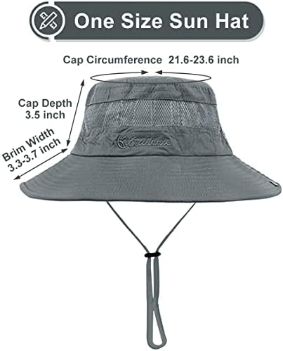 Chapéus solar para homens homens ao ar livre safari chapéu largo balde chapéu de verão chapéu de pesca upf 50+ proteção