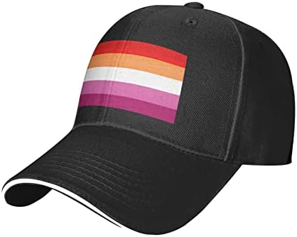 Topnuguri Lesbian Pride Flag Baseball Cap for Men Women Snapback Hat Aldult Curved Brim Casquette Chap