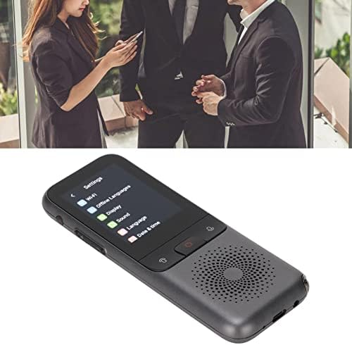 Dispositivo de tradutor T11, tela de toque de 2,4 polegadas Tradutor de voz inteligente, tela de toque em tempo real da tela de