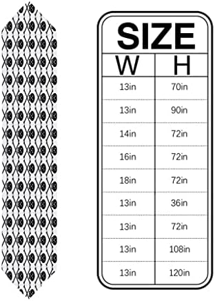 Jahh Black and White Cartoon Table Runner Kitchen Dinning Denning Decor Decor Tonela e Placemats