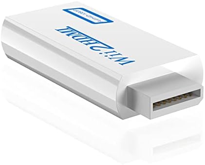 Conversor Redlux Wii para HDMI, conversor de vídeo de áudio Wii para HDMI 720p / 1080p com cabo de áudio de 3,5 mm, compatível com Wii, Wii U, HDTV, suporta todos os modos de exibição Wii.