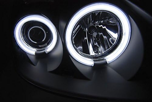 Faróis Compatíveis com Renault Clio II 2001 2002 2003 2004 2005 RS-1533 Lado do motorista e passageiro Conjunto de farol Eyes Angel Eyes Lights Front Lights Front Lamps