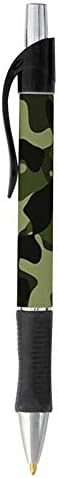 Caneta de impressão de camuflagem - tinta de escrita preta ou azul - Design militar - presente de papelaria - material de administração