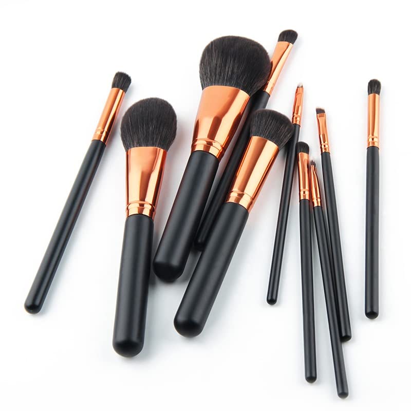 N/A 10pcs Professional Makeup Brushes Definir sombra Sombras Misturando Powor Po fundo Kit de ferramentas de escova com