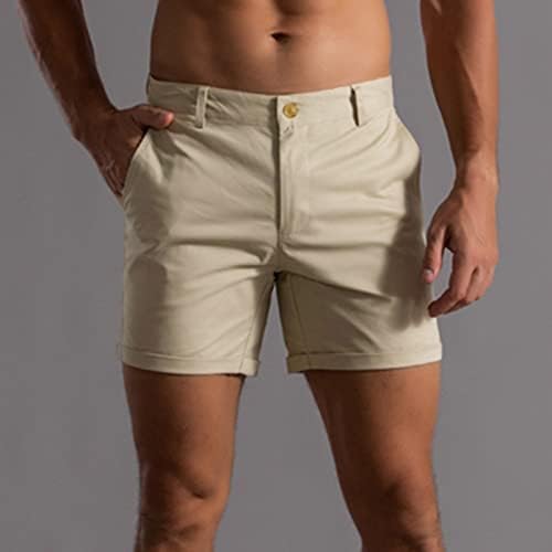 Shorts de exercícios para homens homens verão calças de cor sólida de bolso de bolso solto lixo seco seco curto atlético curto