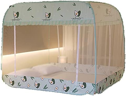 Itens domésticos Mosquito NET, 1,8m2.0m ​​de cama, rede de mosquito portátil, rede de mosquito dobrável, rede de mosquito simples de cúpula