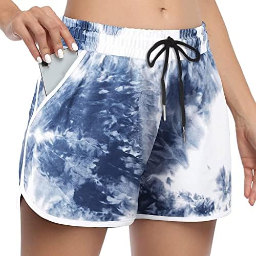 Shorts para mulheres de verão casual na cintura alta confortável shorts shorts atléticos shorts de vôlei férias soltas shorts