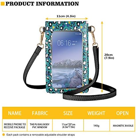 Biyejit Small Crossbody Saco de telefone para mulheres para mulheres bolsas de ombro de celular Bolsa de carteira de carteira bolsa