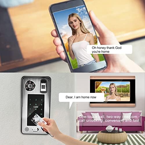 Câmera inteligente HD, câmera de vigilância White Wi -Fi Segurança para facilitar a instalação com cartão TF e leitor