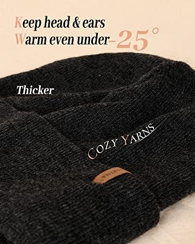 Chapéus de gorro de furtalk para homens homens lã alinhados chapéus de inverno gorros femininos macios para o inverno