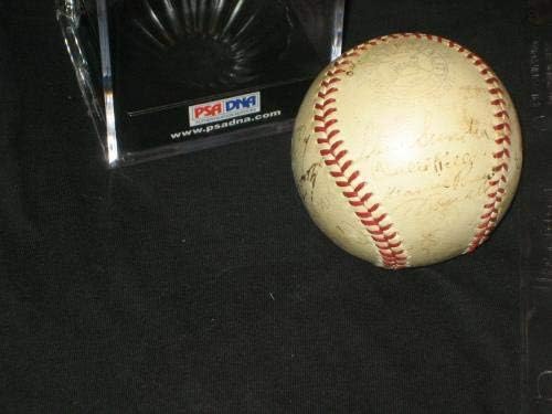 1939 Yankees WS Champs assinou o beisebol autografado Gordon, Ruffing PSA/DNA - bolas de beisebol autografadas