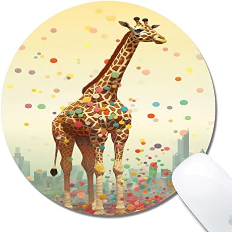 Shencang Blue Gaming Round Mouse Pad com superfície colorida de girafa zx114 para melhor precisão e mouse speed mouse pad