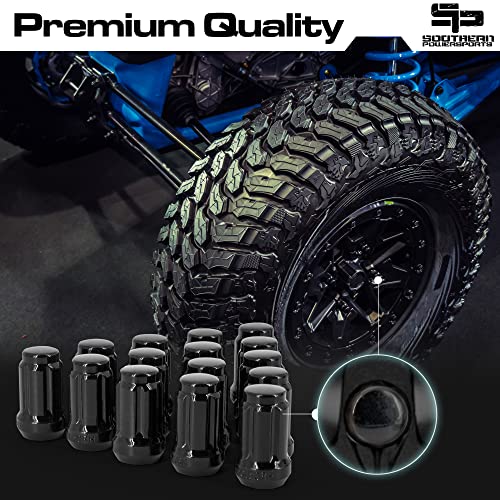 Southern Powersports Polaris RZR Turbo 1000 XP 900 S Trail S Ranger Can AM X3 Honda Pioneer 1000 Talon cônico porcas 12x1.5, m12x1.5, bolotas, bolota de bulge fechada, 1 key 16/pk