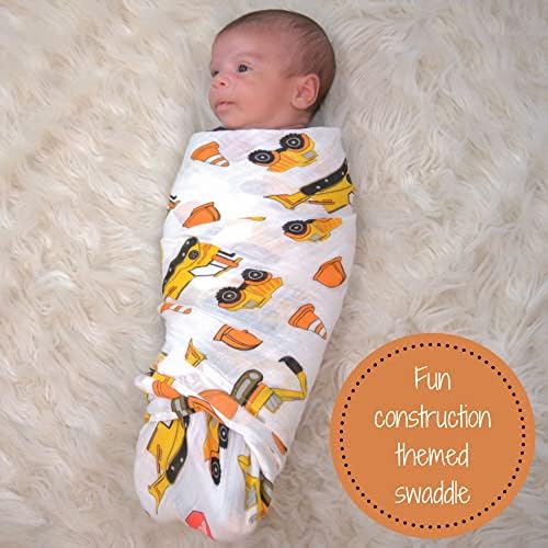 Lollybanks Muslin Swaddle Blanket | algodão | Bergo de recém -nascidos e bebês | Grande 47 x 47 polegadas para meninos