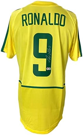 Ronaldo assinou o Brasil Soccer Jersey Bas