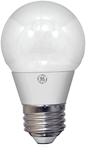 Iluminação GE 37924 LED A15 Teto Bulbo de ventilador com base média, 4 watts, macio e 1 padrão, branco fosco branco