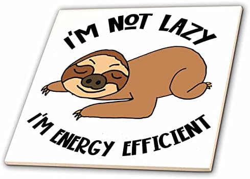 3drosrose engraçado sono para dormir, eu não é preguiçoso imeatury eficiente de energia - azulejos