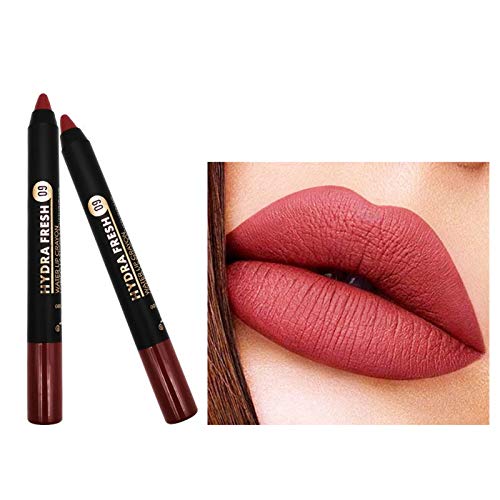 Pen de maquiagem de maquiagem Veludo Batom de batom à prova d'água Pen longo Gel de longo prazo 2G Lipstick City Lip Plumper