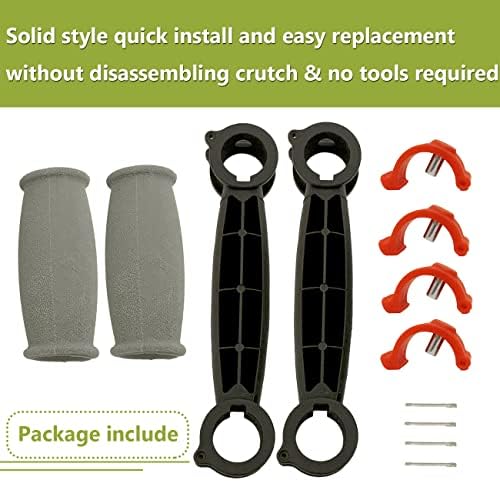 Crathe Solid Hand Gripes Kitcruth Kits de alças sólidas, alça de almofada de substituição Manutenção de cana -de