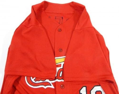 2022 St. Louis Cardinals Cory Spangenberg #18 Jogo emitiu Red Jersey ST BP 44 0 - Jogo usado MLB Jerseys