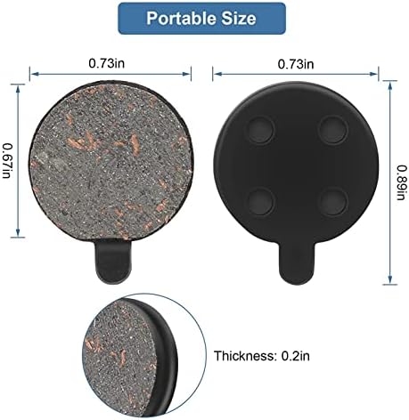 Pastilhas de freio da scooter, pastilhas de freio de bicicleta Rotor de disco de freio, pastilhas de freio de scooter elétrica, pastilhas