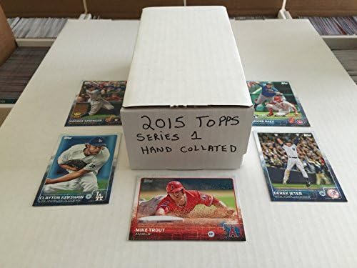 2015 Topps Series 1 Baseball Complete Conjunto 350 cartões