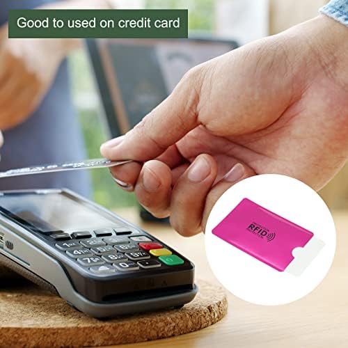 Yokive 30 PCs RFID Bloqueando mangas, manga protetor de cartão de crédito Slim | Resistente a arranhões, ótimo para cartões de visita, cartões de identificação
