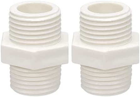 TA-VIGOR 10PCS PVC TIPA ENCONTRO HAMPELO HAMPOLO DE G1/2 X G1/2 CONECTOR ADAPTOR DE ARMAÇÃO MASCO para torneiras, mangueiras, acessórios