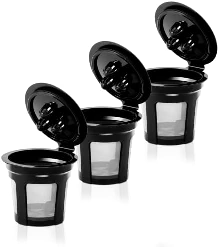 Casas de café reutilizáveis ​​para Ninja Dual Brew Coffee Mandle, 3 pacote de filtro de café K Copos Reutil