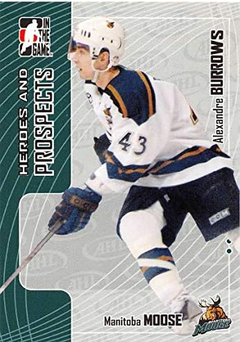 2005-06 No jogo Heroes and Prospects Hockey Card 391 Alexandre Burrows Oficialmente licenciado cartão de negociação