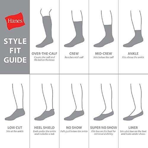 Hanes Men's Ultra Cushion Freshiq odor Controle com meias de tornozelo Wicking, pacote de 6 pares