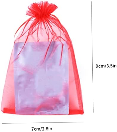 Bolsas de presente de organza Bolsas de saqueta de líquido de líquido Candy Sacos de carteira de carteira de carteira de Natal Magic