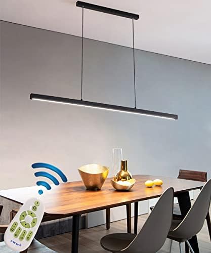 Luzes pendentes modernas Ilha da cozinha lustre LED diminuído para luminárias de sala de jantar sobre mesa de controle