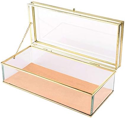 Caixas de jóias QTT Jóias de vidro transparentes Cabo nórdico simples e criativo Caixa de jóias de armazenamento cosmético criativo