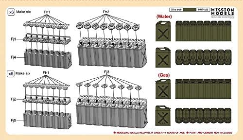 Modelos de Gecko 1/35 Escala WWII US 20L Jerry pode definir - Kit de construção de modelos de plástico # 35GM0036