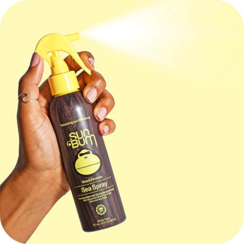 SUN BUM BUM Spray | Spray de sal marinho de texturização e volumização | Proteção UV com acabamento fosco | Espera média | Para todos