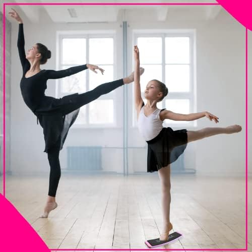 Sonaia Pro Dance Turning Board - Melhore o equilíbrio e as piruetas com tábua de curva para dançarinos, equipamentos de dança, ginástica e patinação artística, faixa esticada e tabuleiro para dançarinos com guia livro