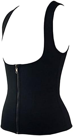 Treinador de cintura feminino Cincher Corpet Vest Body Body Shaper Shapewear Sports Sort Sweat Belt Tank com tira zíper