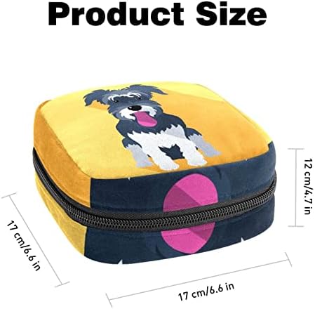 Dog Miniatura Schnauze Makeup Bag Zipper Bolsa Travel Organizador cosmético para mulheres e meninas