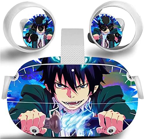 Blue Exorcist - Oculus Quest 2 Skin VR 2 Skins Headsets and Controllers Sticker Protective Decals Acessórios